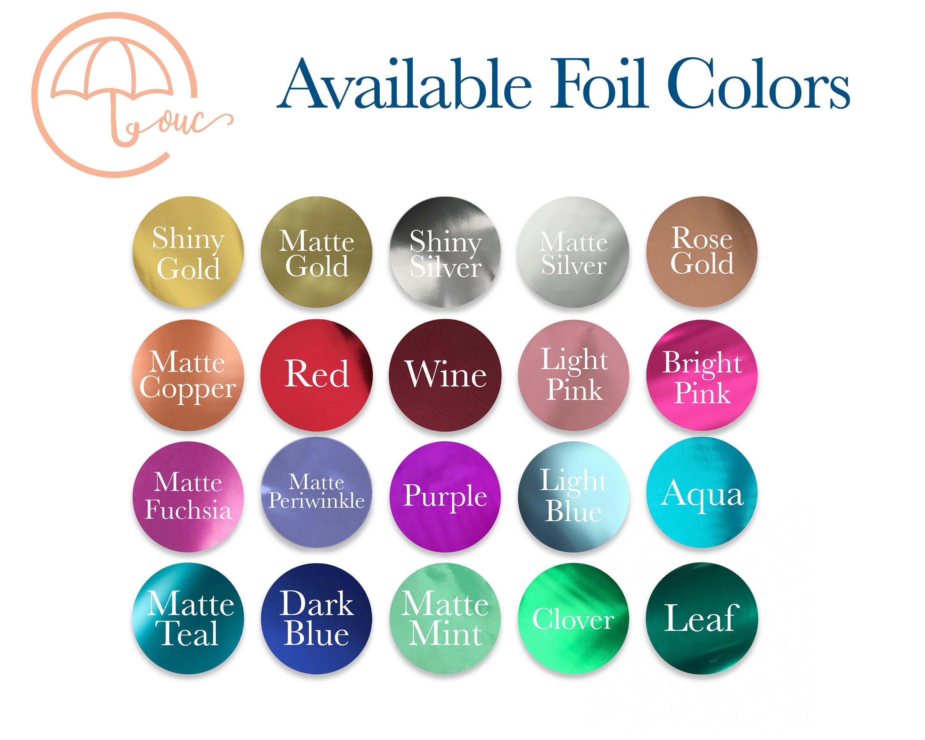 Foiled Name Note Cards 6pk | Personalized Folded Foiled Cards | Choose your Foil Color | Printed Cards with Envelopes | NC-F015-F