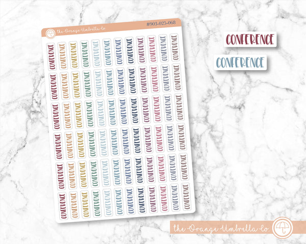 CLEARANCE | Conference Script Planner Stickers |  F1  | 903-025 / S-083-M
