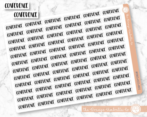 CLEARANCE | Conference Script Planner Stickers | F1 | S-083-B / 903-025