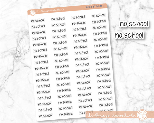 No School Jen Plans Script Planner Stickers | FJP | S-622-B