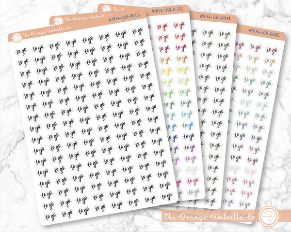 CLEARANCE | To Go Script Planner Stickers | F7 | 904-169 / S-077
