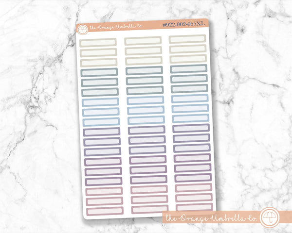 Skinny Appointment Planner Labels, Basic Appt Planner Stickers, ECLP Flora Color Planning Labels (#922-002-055XL-WH)