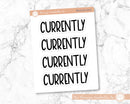 Hobbies Dashboard Header Script Planner Stickers | F8 | T-096-104-B