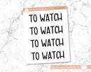Hobbies Dashboard Header Script Planner Stickers | F8 | T-096-104-B