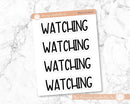 Hobbies Dashboard Header Script Planner Stickers | F8 | T-096-104-B