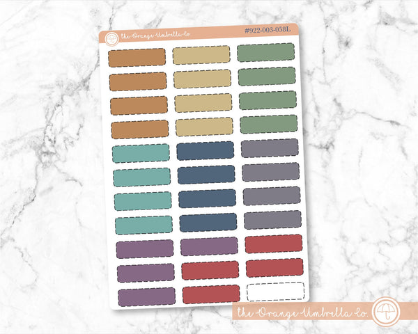 Stitched Event Labels, Makse Life Color Appointment Labels, Basic Event Planner Stickers (#922-003-054L-WH)