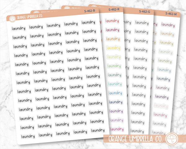 CLEARANCE | Laundry Julie's Plans Script Planner Stickers | JF | S-462