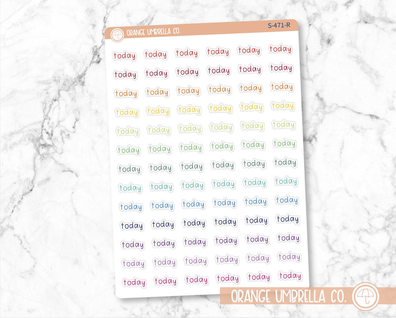 CLEARANCE | Today Julie's Plans Script Planner Stickers | JF | S-471
