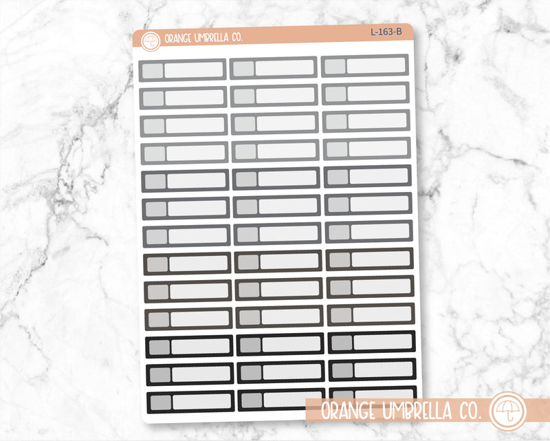 Checkbox Appointment Reminders Planner Stickers, Appt Tracking Labels, Color Planning Stickers (L-163)