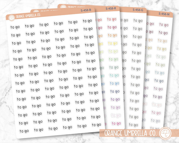 CLEARANCE | To Go Julie's Plans Script Planner Stickers | JF | S-458