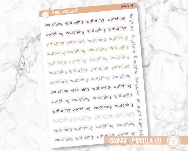 CLEARANCE | Watching Julie's Plans Script Planner Stickers | JF | S-697