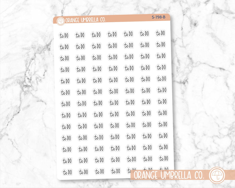 CLEARANCE | To Do Script Planner Stickers | FC12 | S-798-B