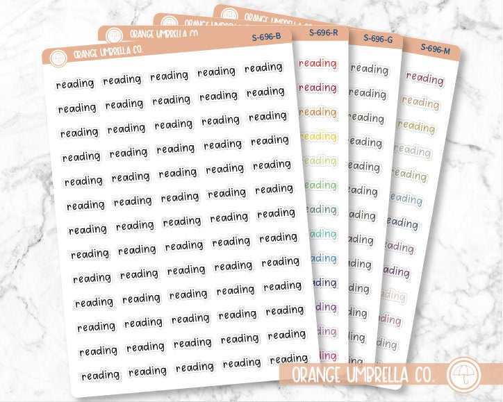 CLEARANCE | Reading Julie's Plans Script Planner Stickers | JF | S-696