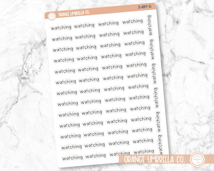 CLEARANCE | Watching Julie's Plans Script Planner Stickers | JF | S-697