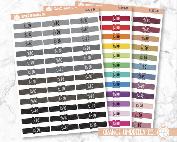 CLEARANCE | To Do Appointment Header Script Planner Stickers | FC12 | B-378