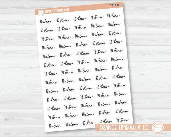 CLEARANCE | To Clean Script Planner Stickers | FC12 | T-311-B