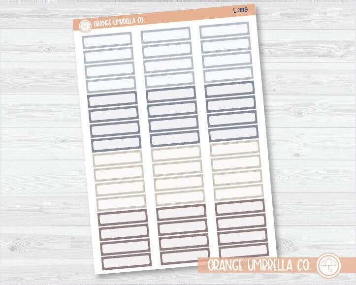 Hobo Cousin Skinny Appointment Planner Stickers and Labels | Neutrals | L-389-390
