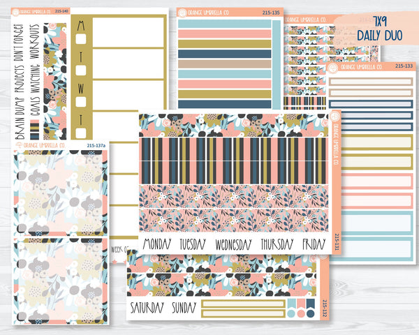 CLEARANCE | 7x9 Daily Duo Planner Kit Stickers | Pick Me 215-131