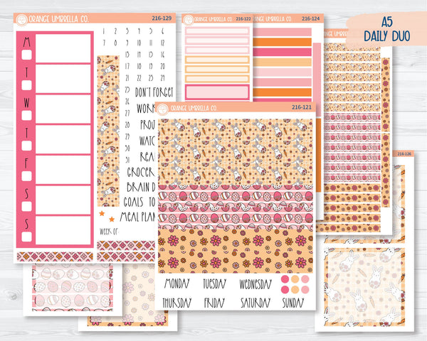 CLEARANCE | A5 Daily Duo Planner Kit Stickers | Egg Hunt 216-121