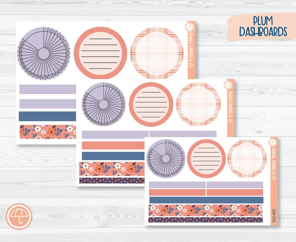 CLEARANCE | Plum Dashboards Planner Kit Stickers | Flowers for Mom 226-201