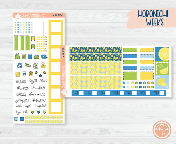 CLEARANCE | Hobonichi Weeks Planner Kit Stickers | Lemon Squeezy 241-071