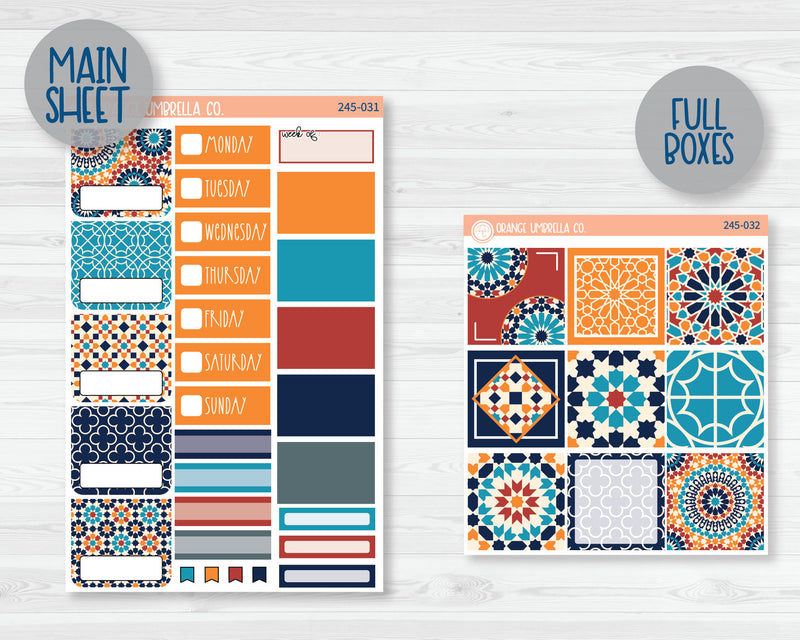 CLEARANCE | TPC Nation Planner Kit Stickers | Moroccan Courtyard 245-031