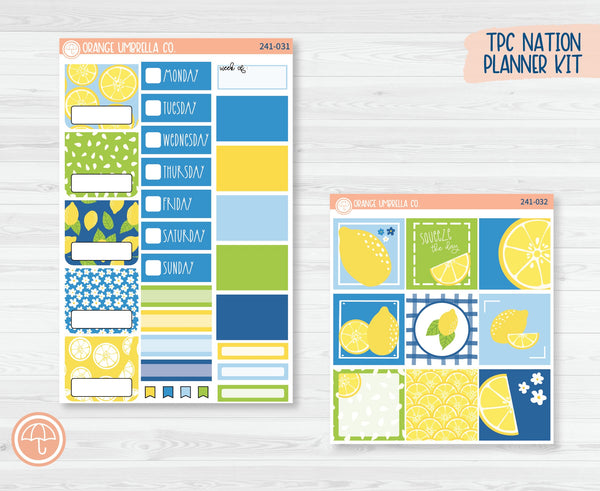 CLEARANCE | TPC Nation Planner Kit Stickers | Lemon Squeezy 241-031