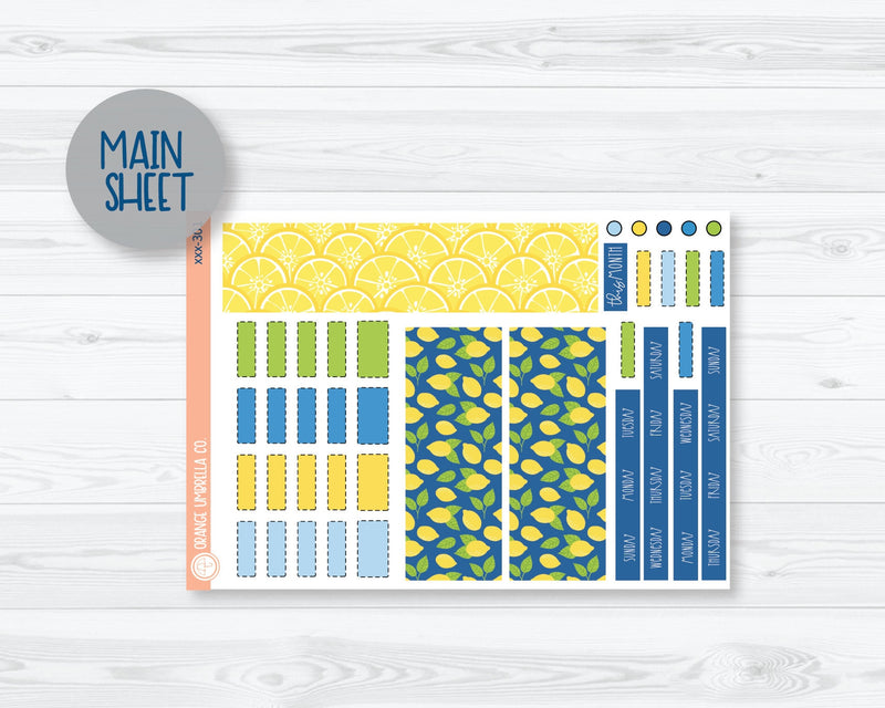 CLEARANCE | Hobonichi Weeks Monthly Planner Kit Stickers | Lemon Squeezy 241-301