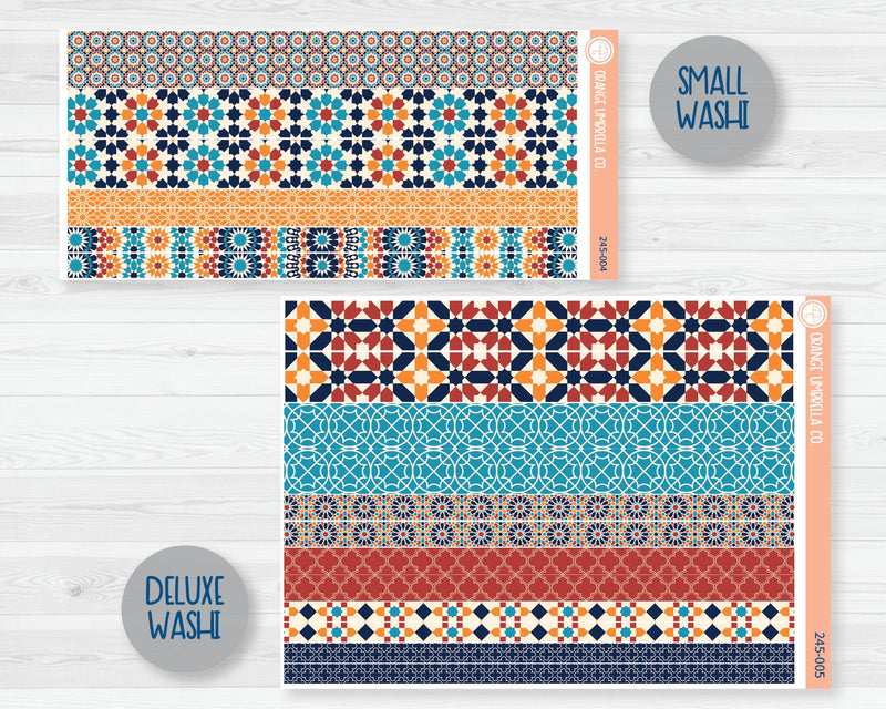 CLEARANCE | Weekly Planner Kit Stickers | Moroccan Courtyard 245-001