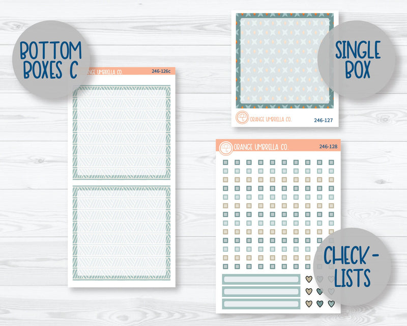 CLEARANCE | A5 Daily Duo Planner Kit Stickers | Tiki Hut 246-121