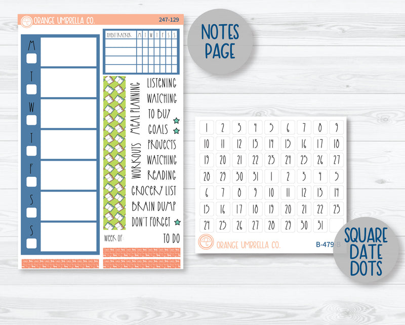 CLEARANCE | A5 Daily Duo Planner Kit Stickers | Page Turner 247-121
