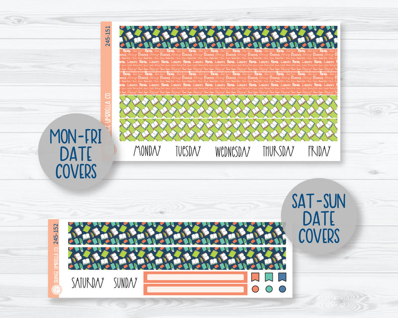 CLEARANCE | 7x9 Plum Daily Planner Kit Stickers | Page Turner 247-151