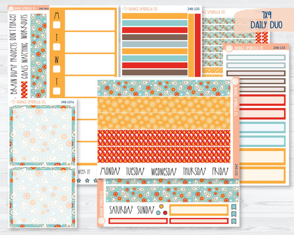 CLEARANCE | 7x9 Daily Duo Planner Kit Stickers | Sassy 248-131