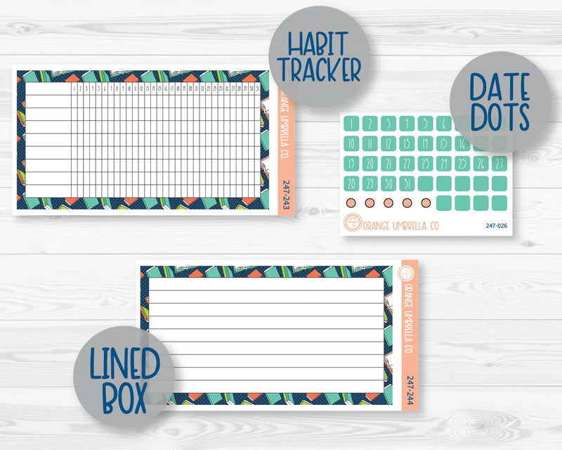 CLEARANCE | A5 EC Dashboard Monthly Planner Kit Stickers | Page Turner 247-241