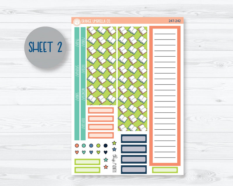 CLEARANCE | A5 EC Dashboard Monthly Planner Kit Stickers | Page Turner 247-241