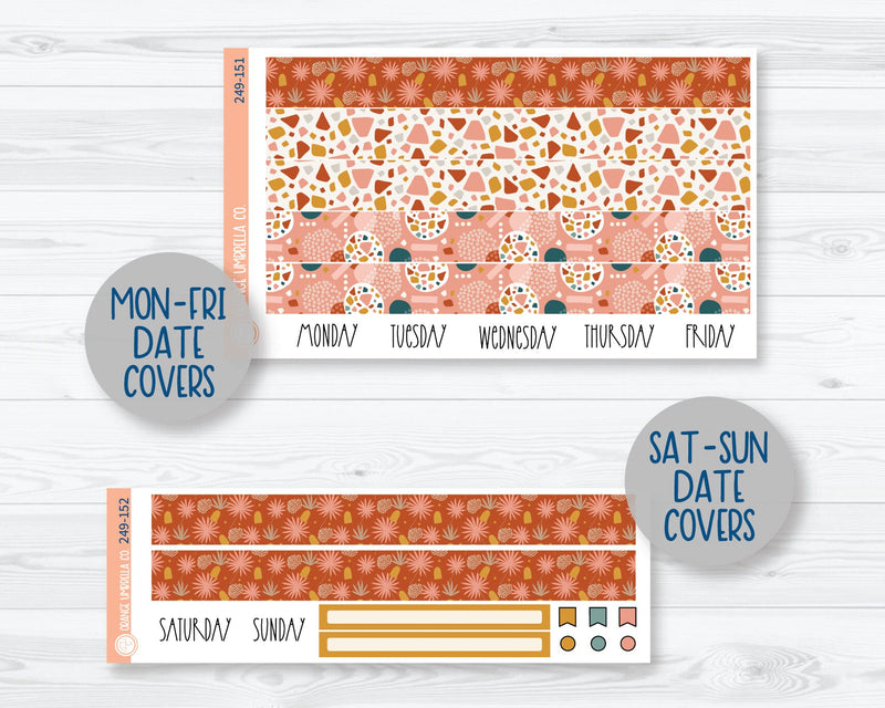 7x9 Plum Daily Planner Kit Stickers | Tropical Escape 249-151