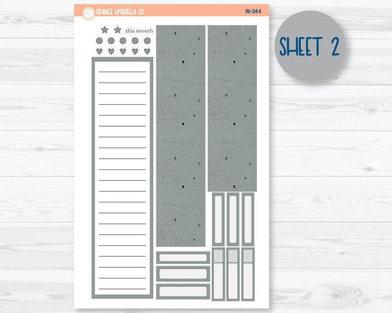7x9 EC Wildflower Monthly Planner Kit Stickers | May | W-020-032-044