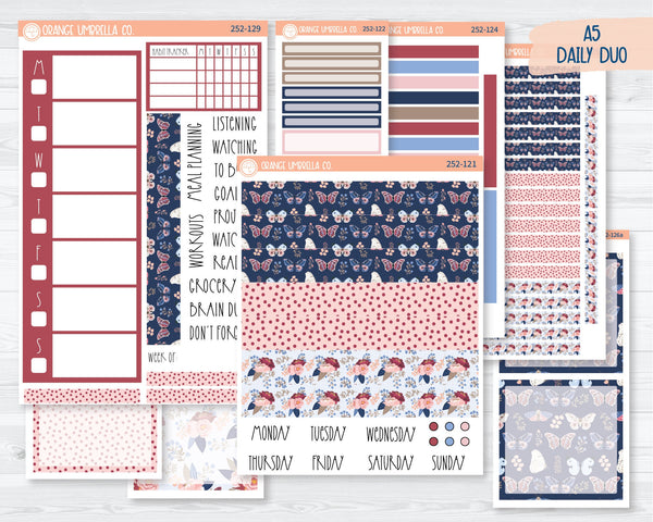 A5 Daily Duo Planner Kit Stickers | Almost Autumn 252-121
