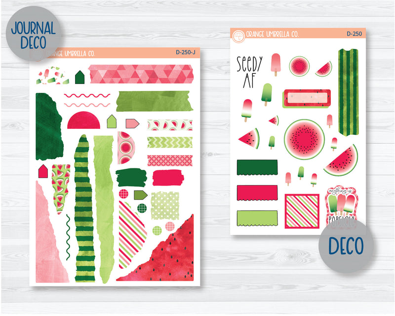 Sweet Summer Treat Kit Deco Planner Stickers | D-250