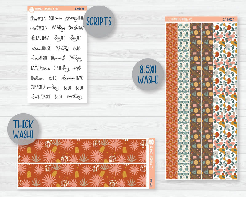 Weekly Add-On Planner Kit Stickers | Tropical Escape 249-011