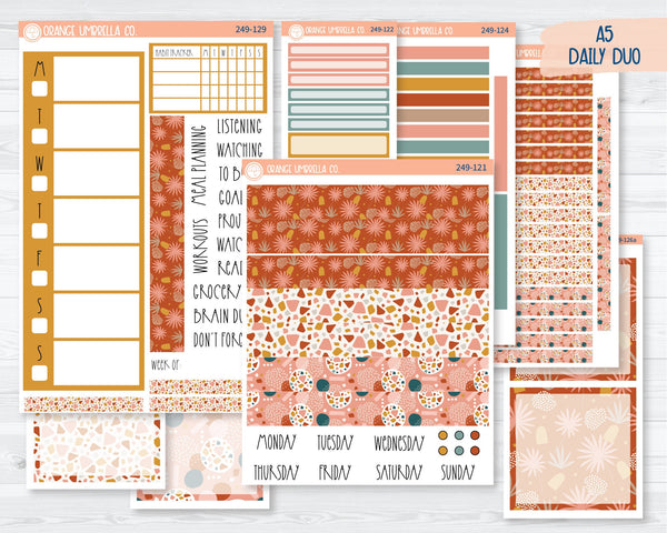 A5 Daily Duo Planner Kit Stickers | Tropical Escape 249-121