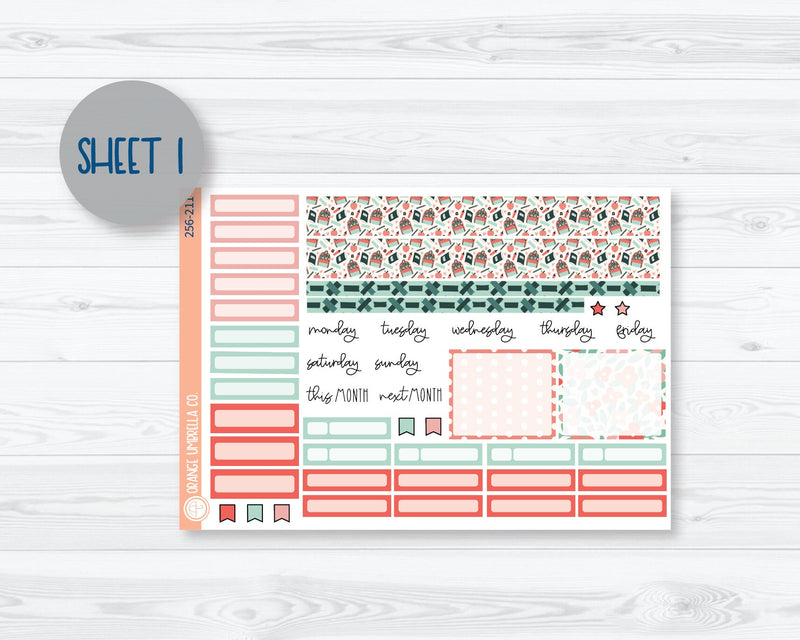 A5 Plum Monthly Planner Kit Stickers | Smarty Pants 256-211
