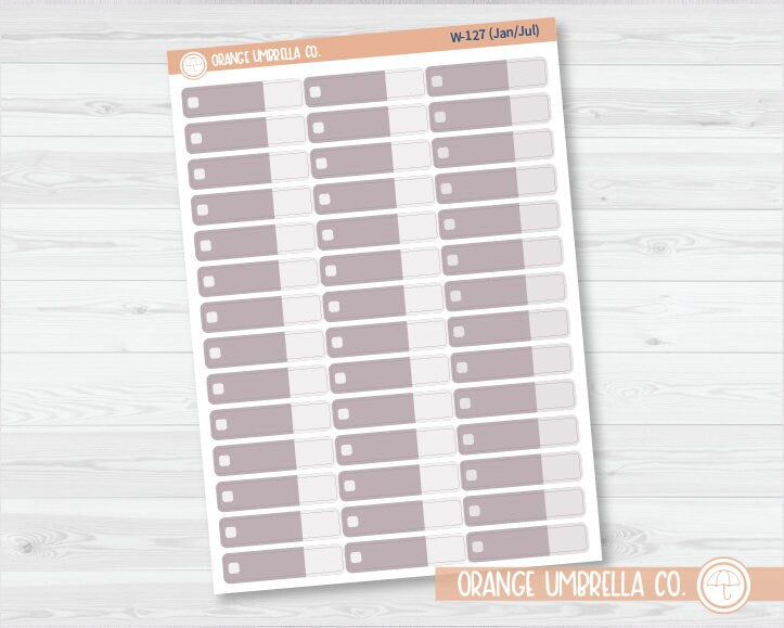 Budget Label Planner Stickers | Wildflower Palette | W-127-132