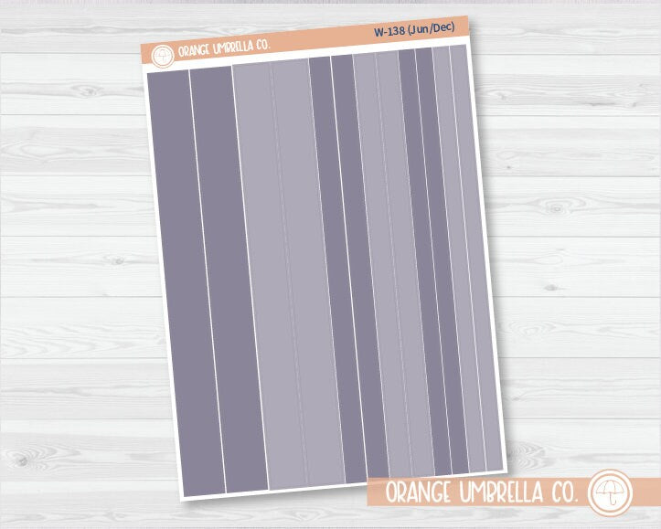 Washi Strip Planner Stickers | Wildflower Palette | W-133-138