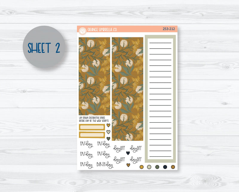 A5 Plum Monthly Planner Kit Stickers | Wishful 253-211