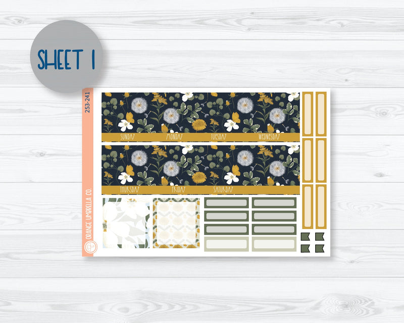 A5 EC Dashboard Monthly Planner Kit Stickers | Wishful 253-241