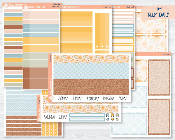 7x9 Plum Daily Planner Kit Stickers | Sun-Drenched 255-151