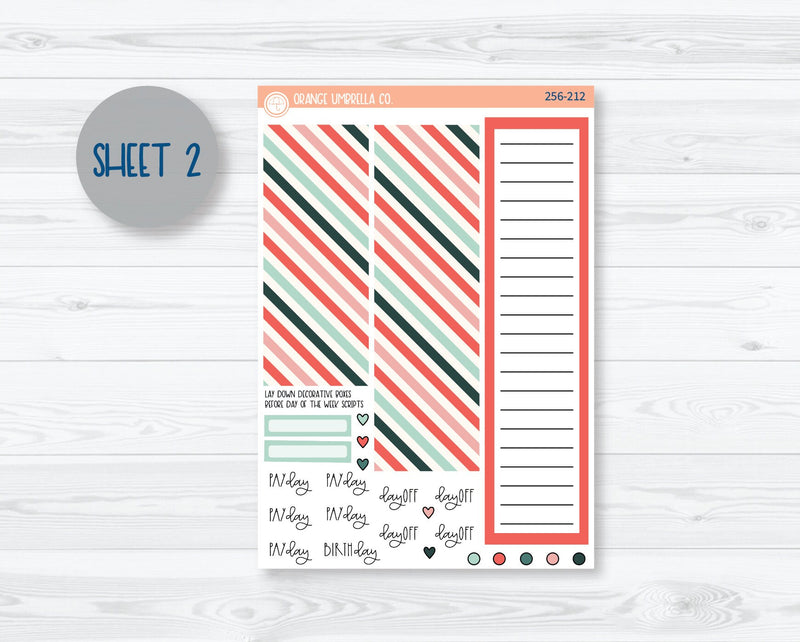 A5 Plum Monthly Planner Kit Stickers | Smarty Pants 256-211