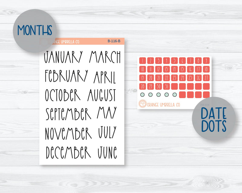 Hobonichi Weeks Monthly Planner Kit Stickers | Smarty Pants 256-301