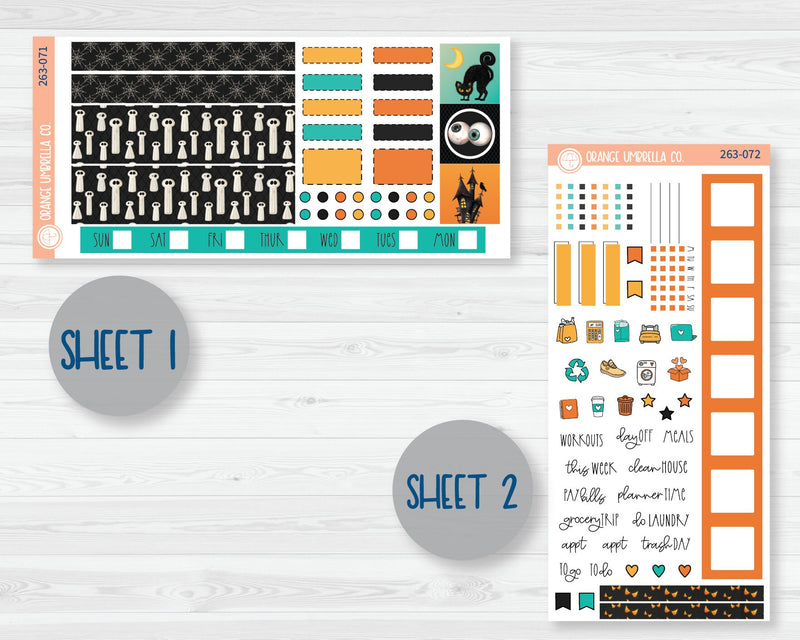 Hobonichi Weeks Planner Kit Stickers | Fright Night 263-071